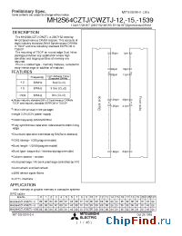 Datasheet MH2S64CWZTJ-12 manufacturer Mitsubishi
